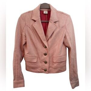 CAbi Blush Pink Blazer with Textured Finish